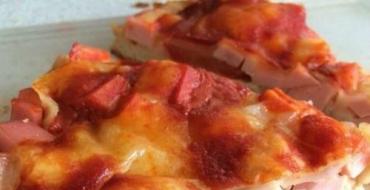 Pizza according to Dukan recipes attack